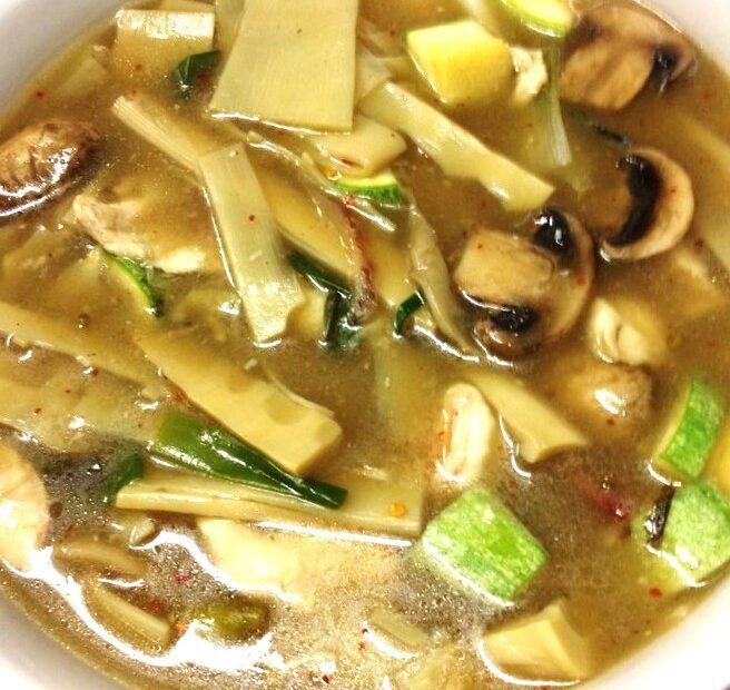 Bamboo Shoot and Mushroom Soup