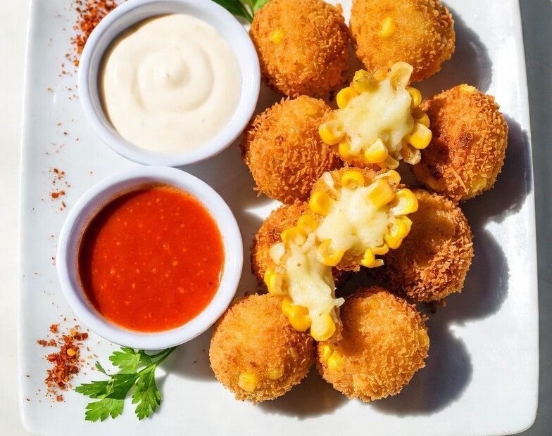 Crispy Cheese Corn Balls